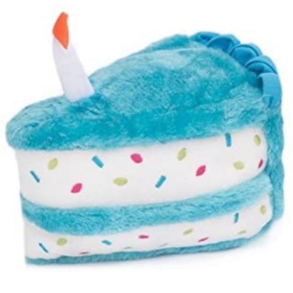 ZippyPaws - Birthday Cake Squeaky Dog Toy with Soft Stuffing